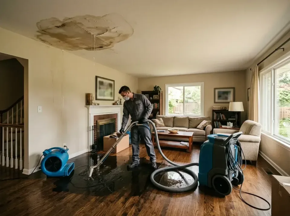 attic-pipe-burst-ceiling-drip-008 — frequently asked questions, Water Damage Restoration & Carpet Care in Pasadena, MD